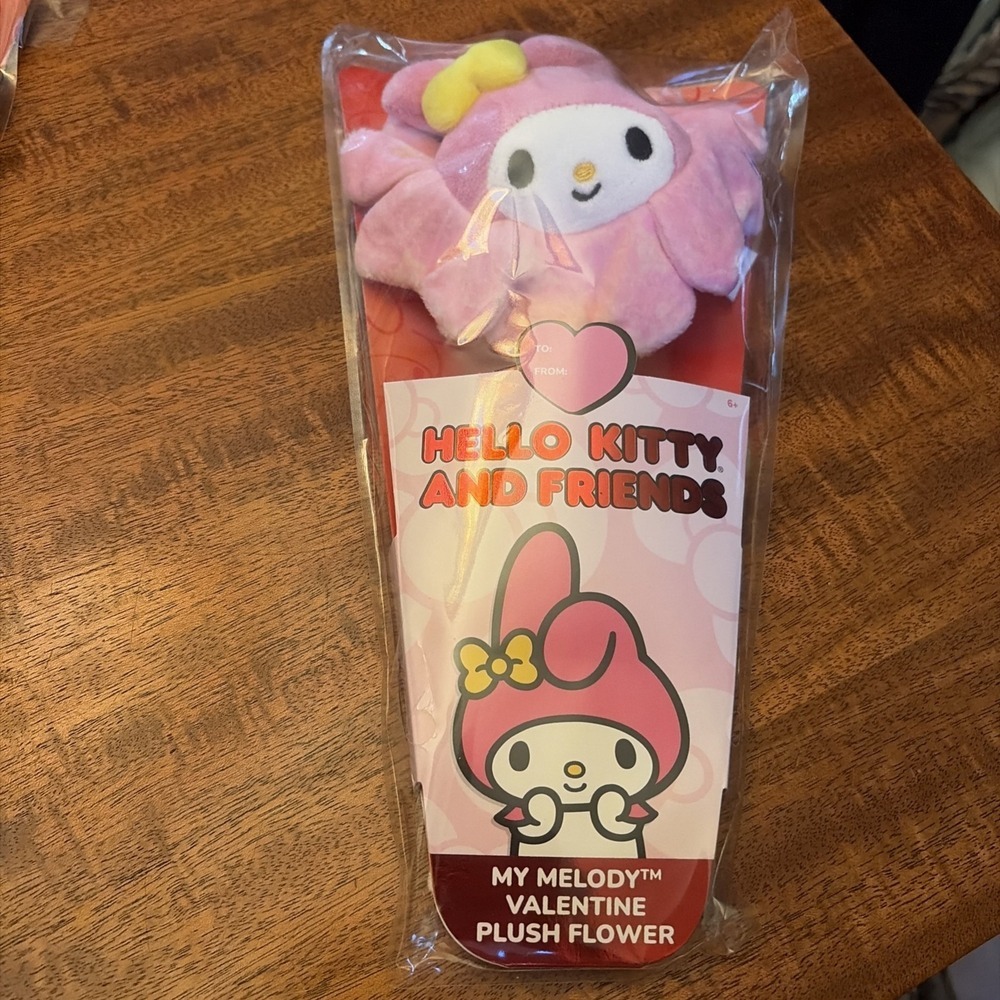 Hello Kitty And Friends My Melody Valentine Plush Flower